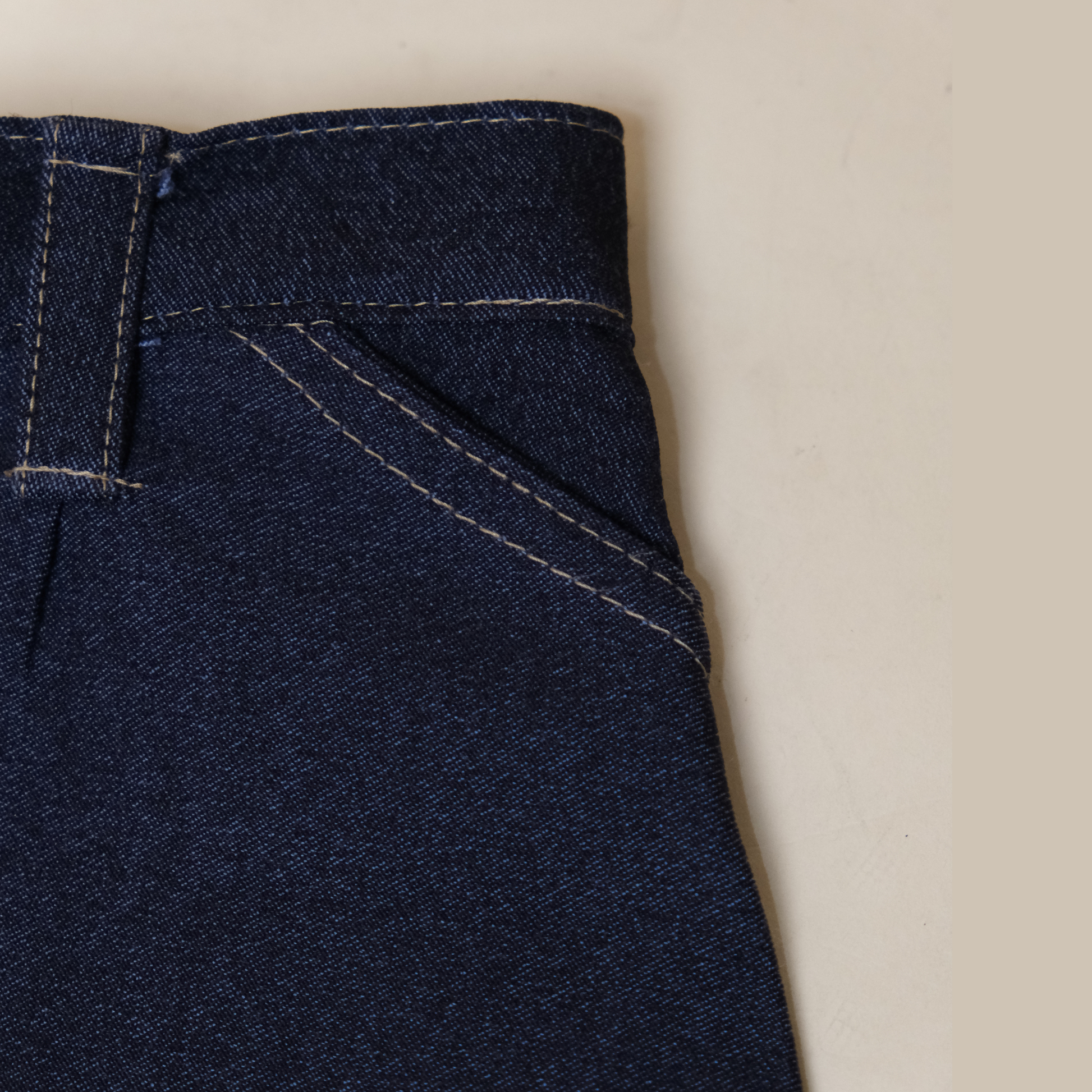 A-Line Denim Mini Skirt