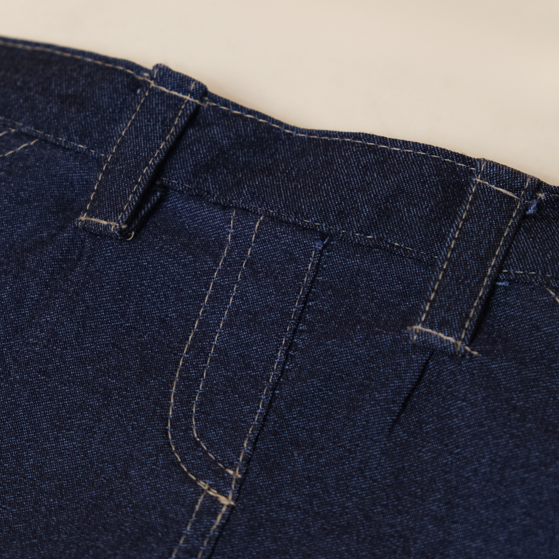 A-Line Denim Mini Skirt